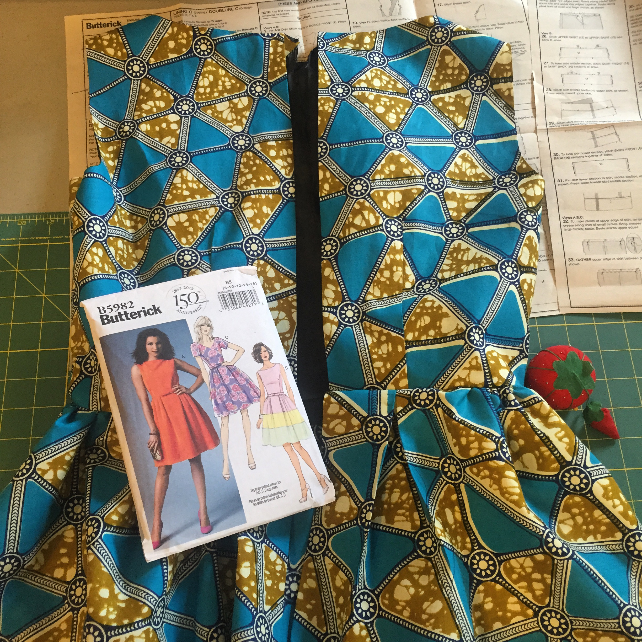 African Dress Patterns For Sewing Diy Dress Fun Print Kinda Day The