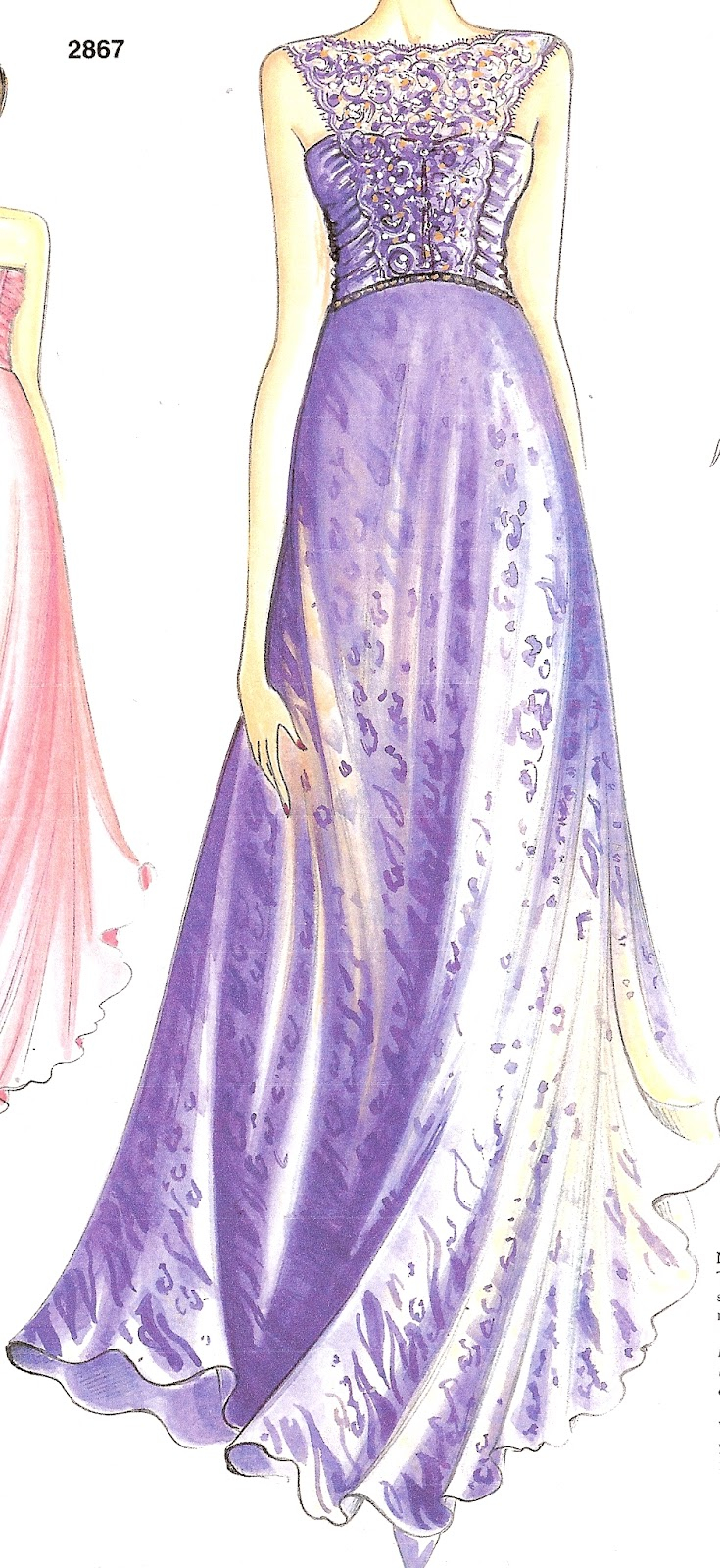 Ball Gown Sewing Patterns Did You Really Sew That Long Evening Gown Marfy 2867 8759