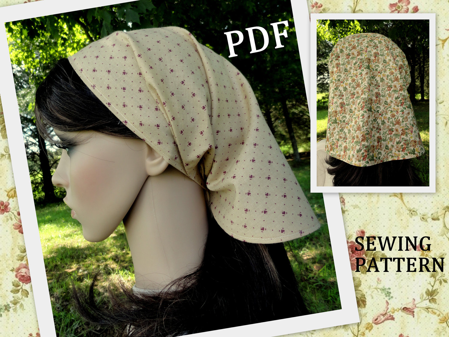 Chemo Caps Sewing Patterns Hats Turban Sewing Pattern Cancer Chemo Cap 