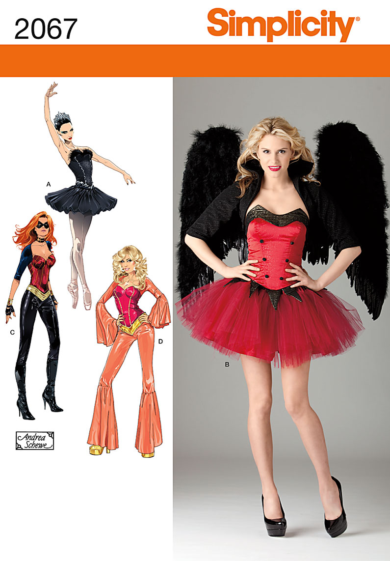 Costume Sewing Patterns Simplicity 2067 Misses Costume