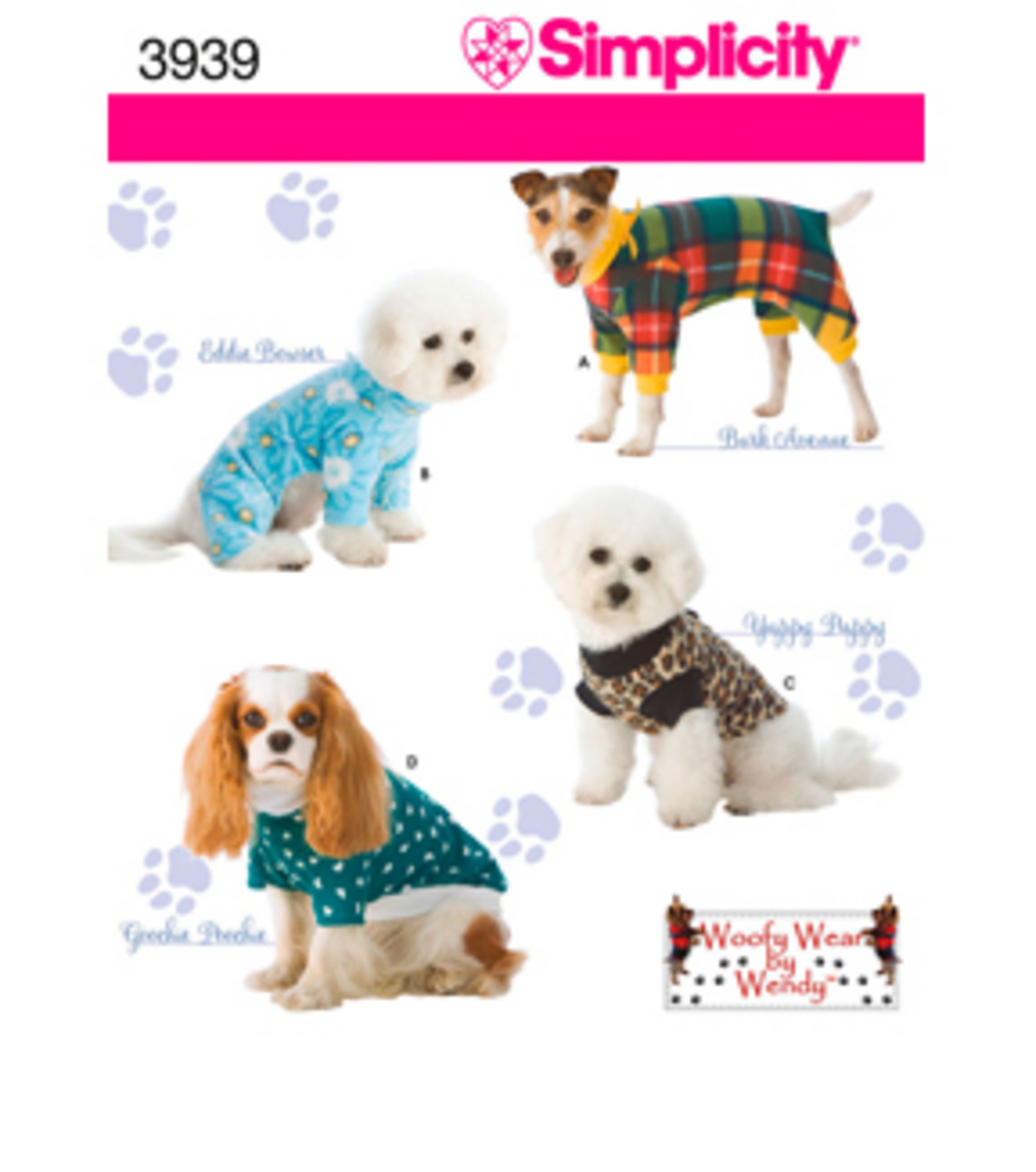 Dog Sewing Patterns Simplicity Pattern 3939 Dog Clothesin Three Sz Sml Joann