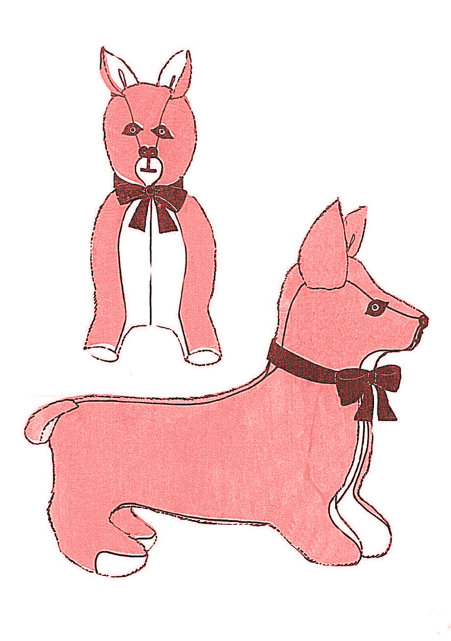 sitting dog sewing pattern