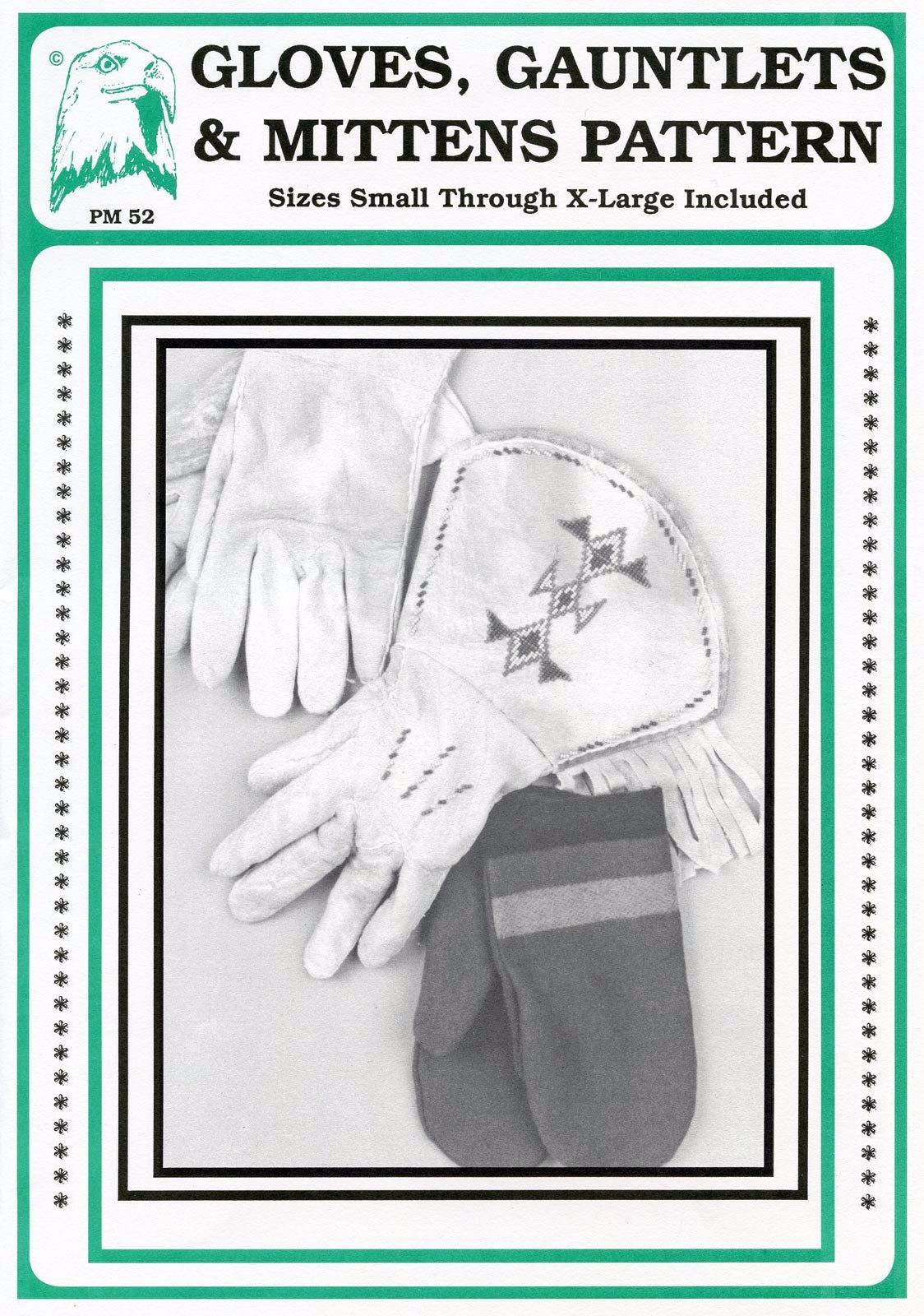 Glove Sewing Pattern Leather Gloves Traditional Gauntlets Leather