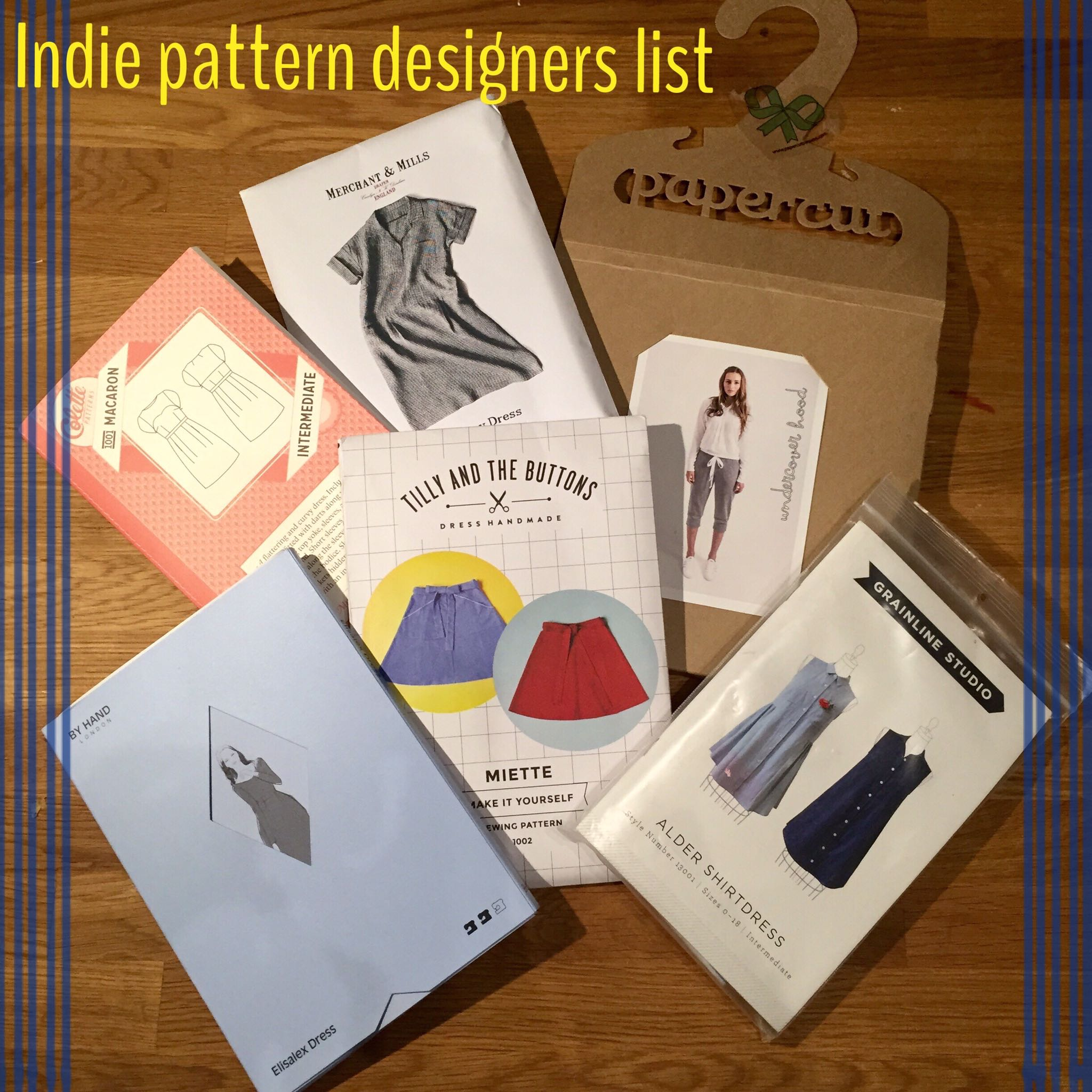 Indie Sewing Patterns Indie Sewing Pattern Designers List Curate And