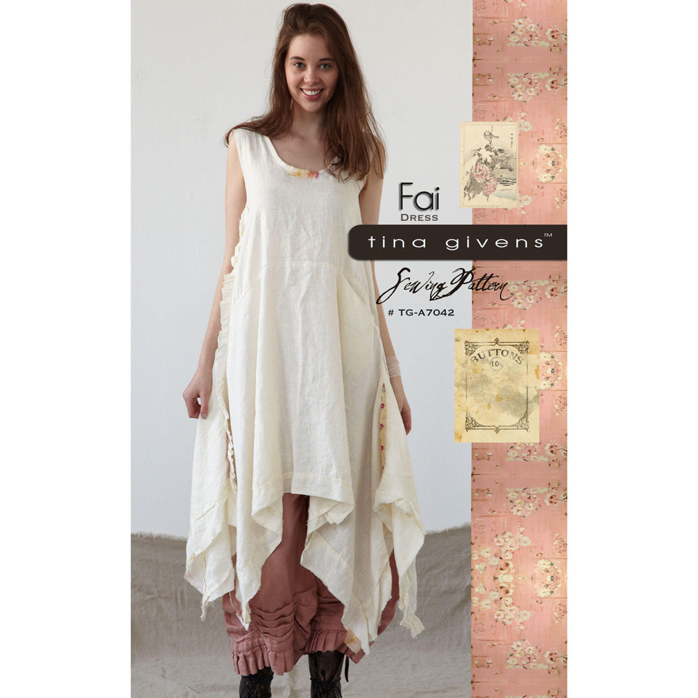 Lagenlook Sewing Patterns Fai Dress Tg A7042 Sewing Pattern Tina Givens Lagenlook Sewing Patterns Fai Dress Tg A7042 Sewing Pattern Tina Givens