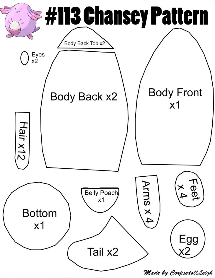 plush sewing pattern