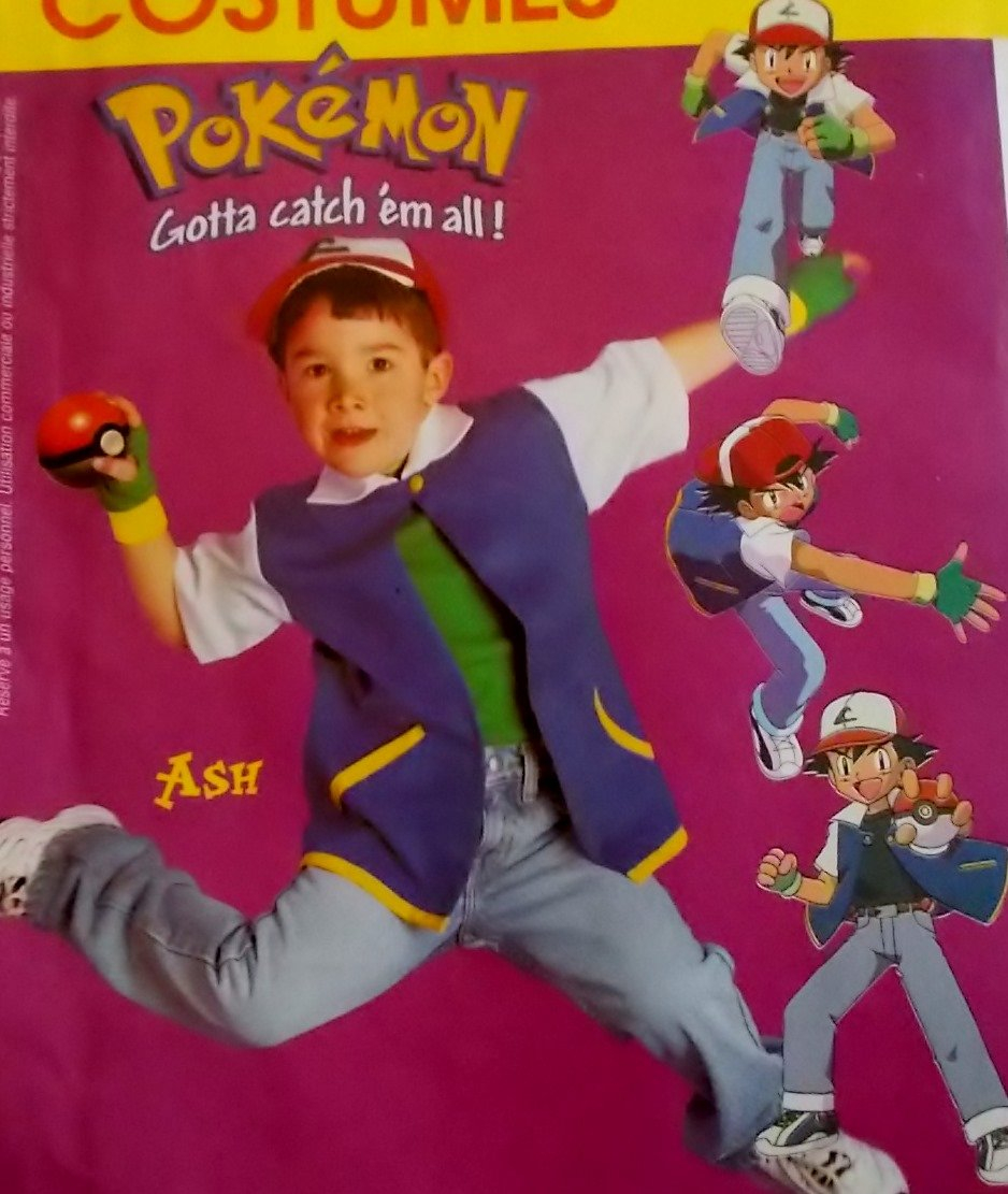 Pokemon Sewing Patterns Pokemon Ash Childs Costumes Sewing Pattern ...