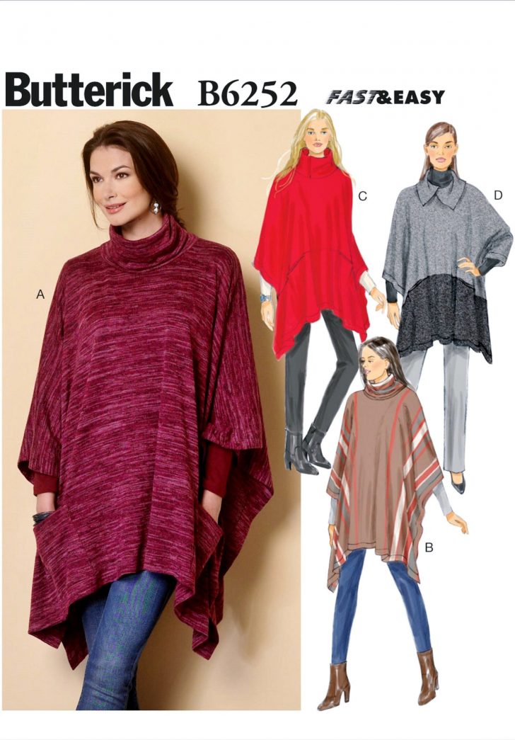 Poncho Patterns To Sew Pullover Poncho Pattern Fast And Easy Poncho