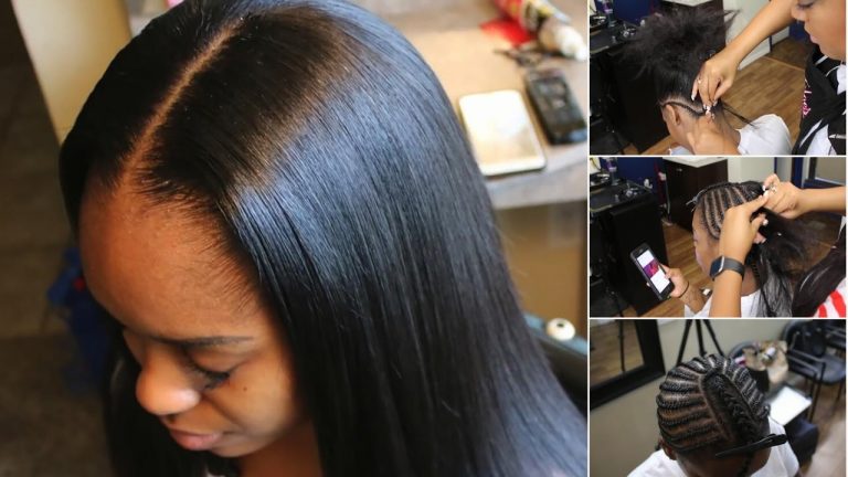 Sew In Braiding Patterns How To Braid Pattern For A Middle Part Sew In