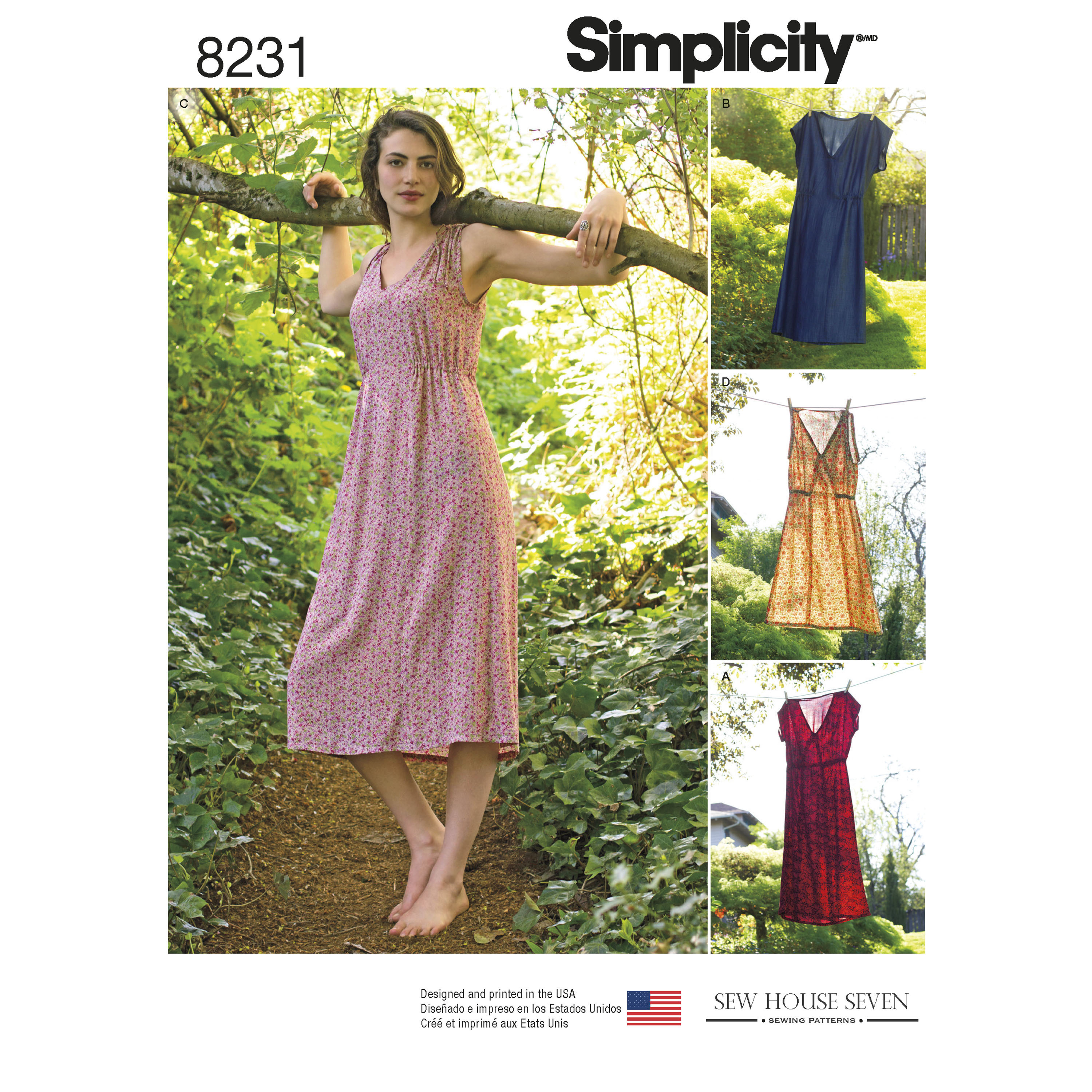 Simplicity Sewing Patterns Canada Simplicity Pattern 8231 Misses Dress