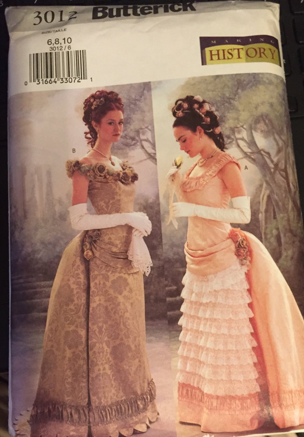 Victorian Sewing Patterns Butterick 3012 Victorian Edwardian Dress With