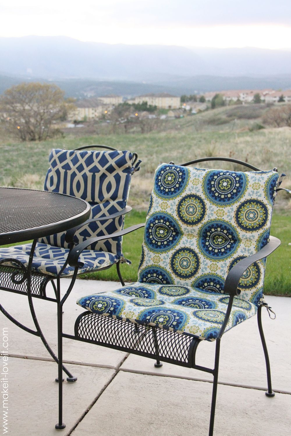 Adirondack Chair Cushion Sewing Pattern Make Your Own Reversible Patio Chair Cushions Home Chair 