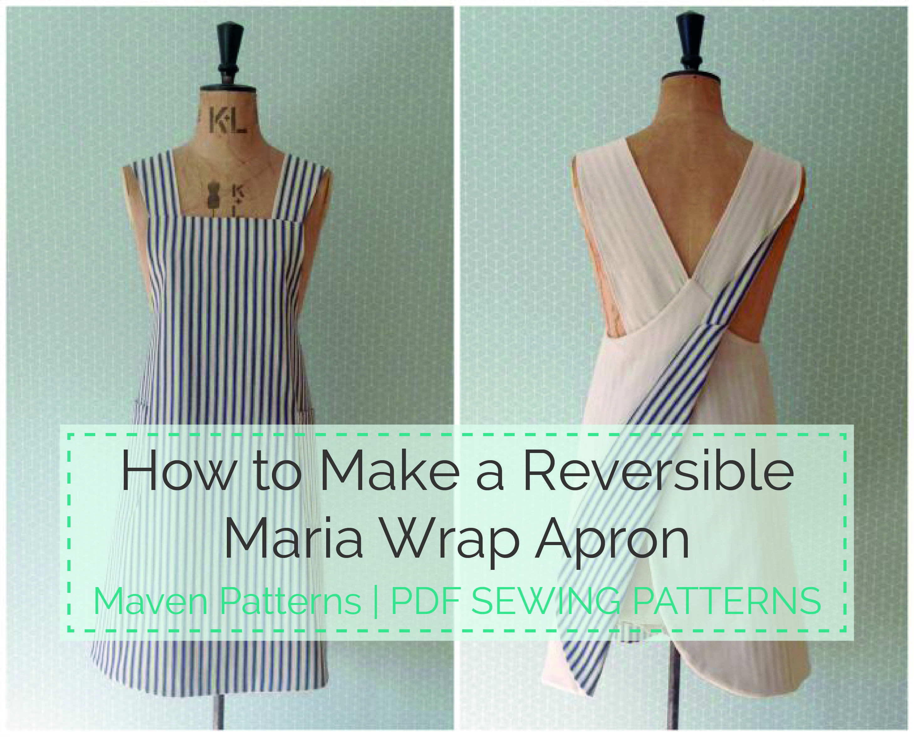 Apron Sewing Pattern The Maria Wrap Apron Reversible Tutorial Schnittmuster Pinterest