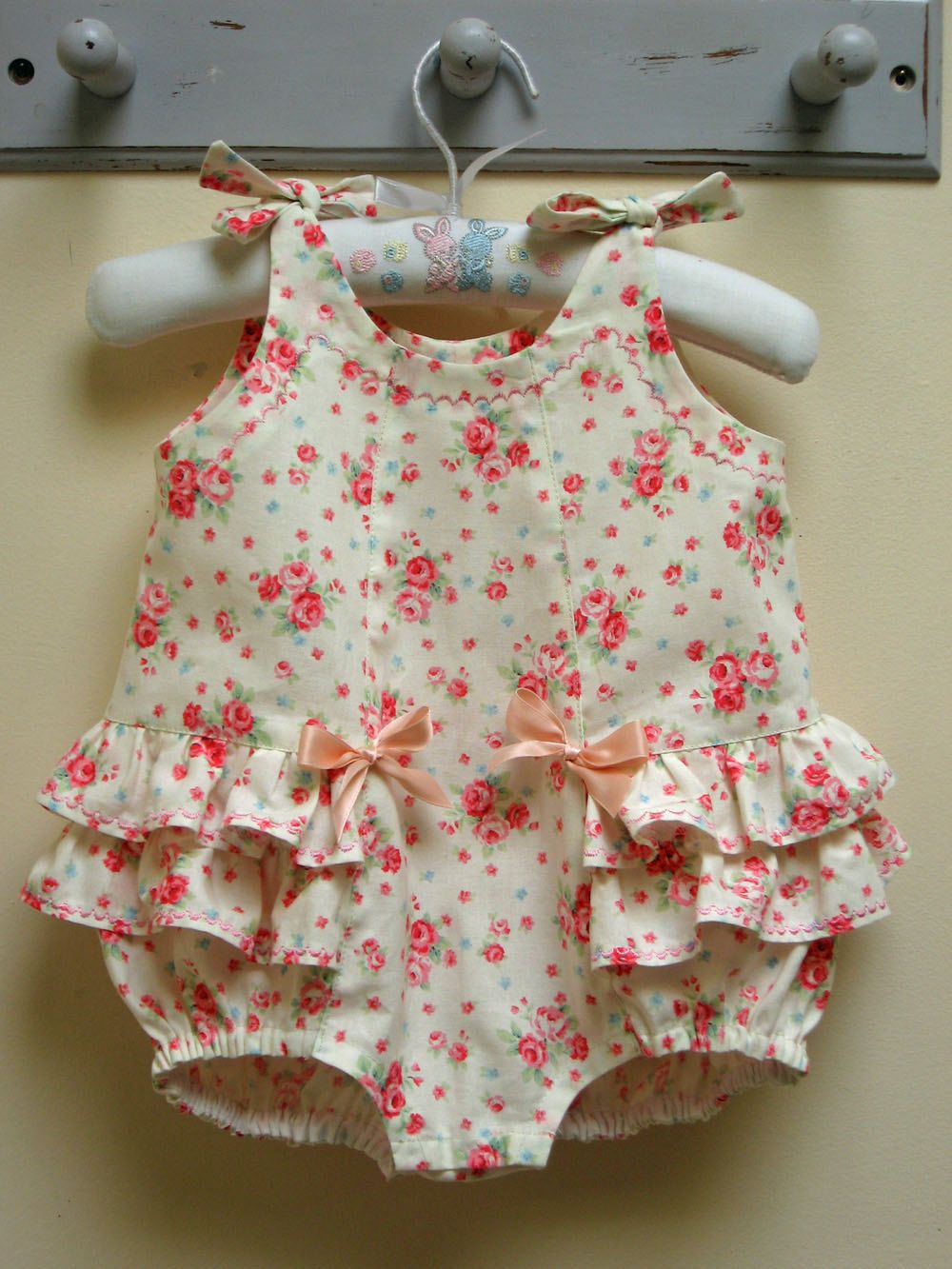 Baby Romper Sewing Pattern Ba Girls Ruffled Romper Rosebud Ba Romper ...