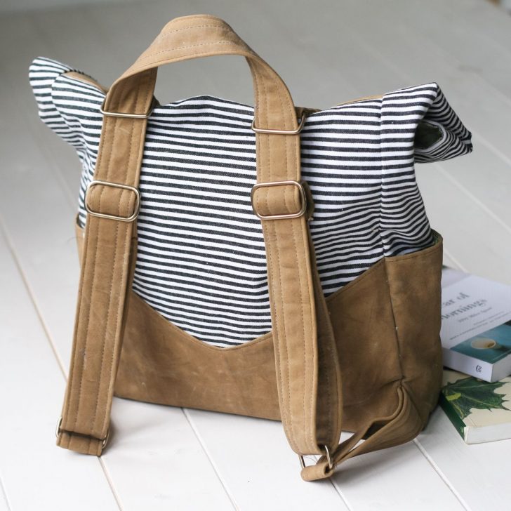 Backpack Sewing Pattern How To Make A Waxed Canvas Retro Rucksack ...