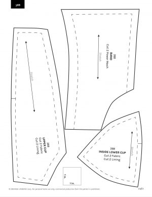 Bra Sewing Patterns Instant Download Pdf Lingerie Sewing Pattern For A ...