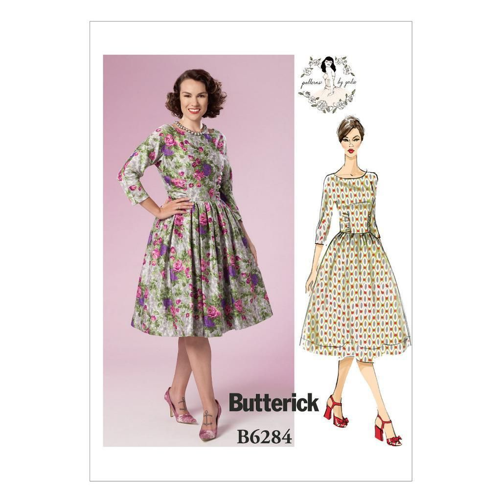 27 Pretty Image Of Butterick Sewing Patterns Figswoodfiredbistro Com   Butterick Sewing Patterns Butterick Sewing Pattern Misses Gertie S Dress Sizes 6 22 B6284 