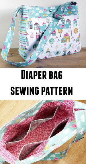 Diaper Bag Sewing Pattern Diaper Bag Pattern Petite Street Nappy Bag ...