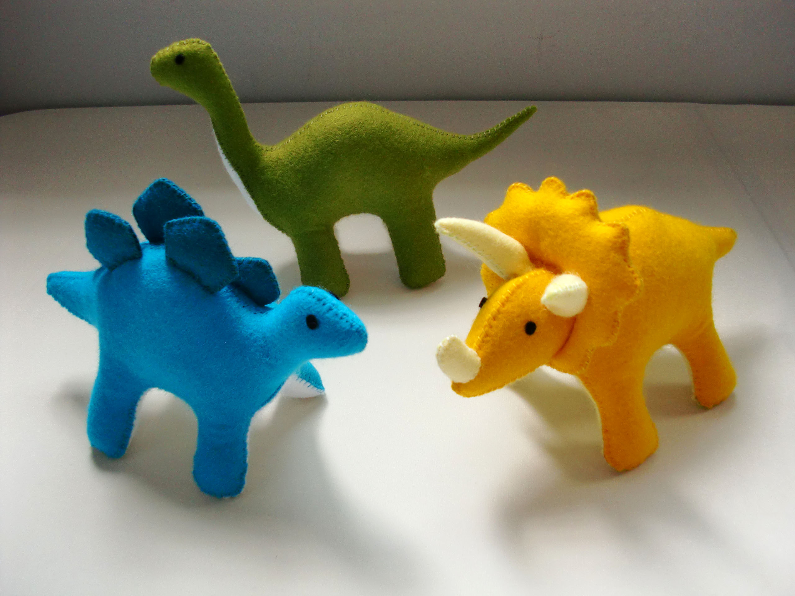 Dinosaur Sewing Pattern Felt Dinosaur Pattern Set Stegosaurus