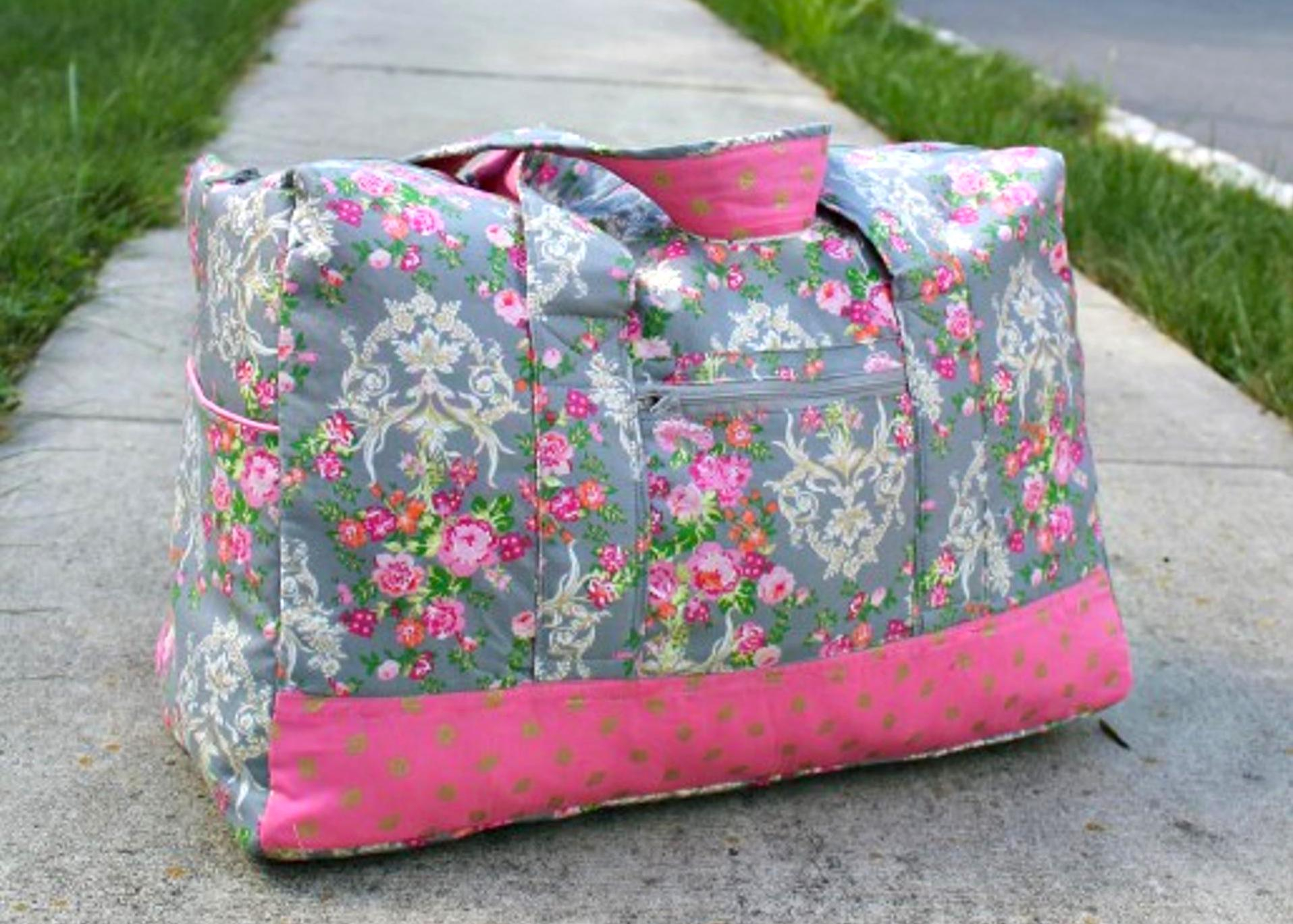 Duffle Bag Sewing Pattern Travel Duffel Bag Sewing Pattern Sewing 4 Free