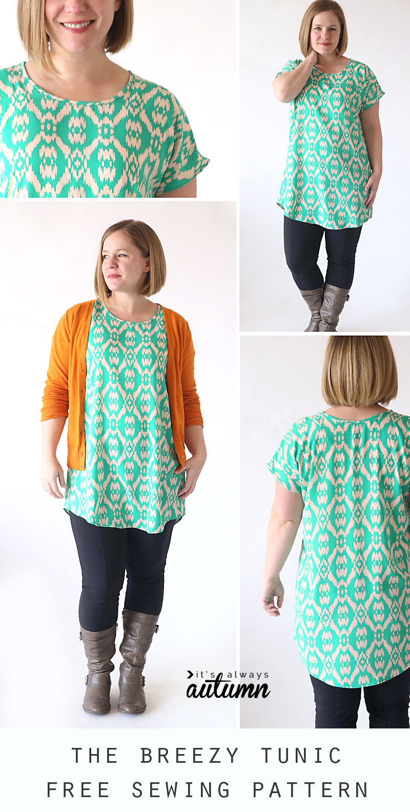 Easy Sew Patterns The Breezy Tee Tunic Free Sewing Pattern Its Always ...