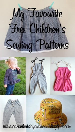 Free Sewing Patterns So Zo My Favourite Free Childrens Sewing Patterns ...