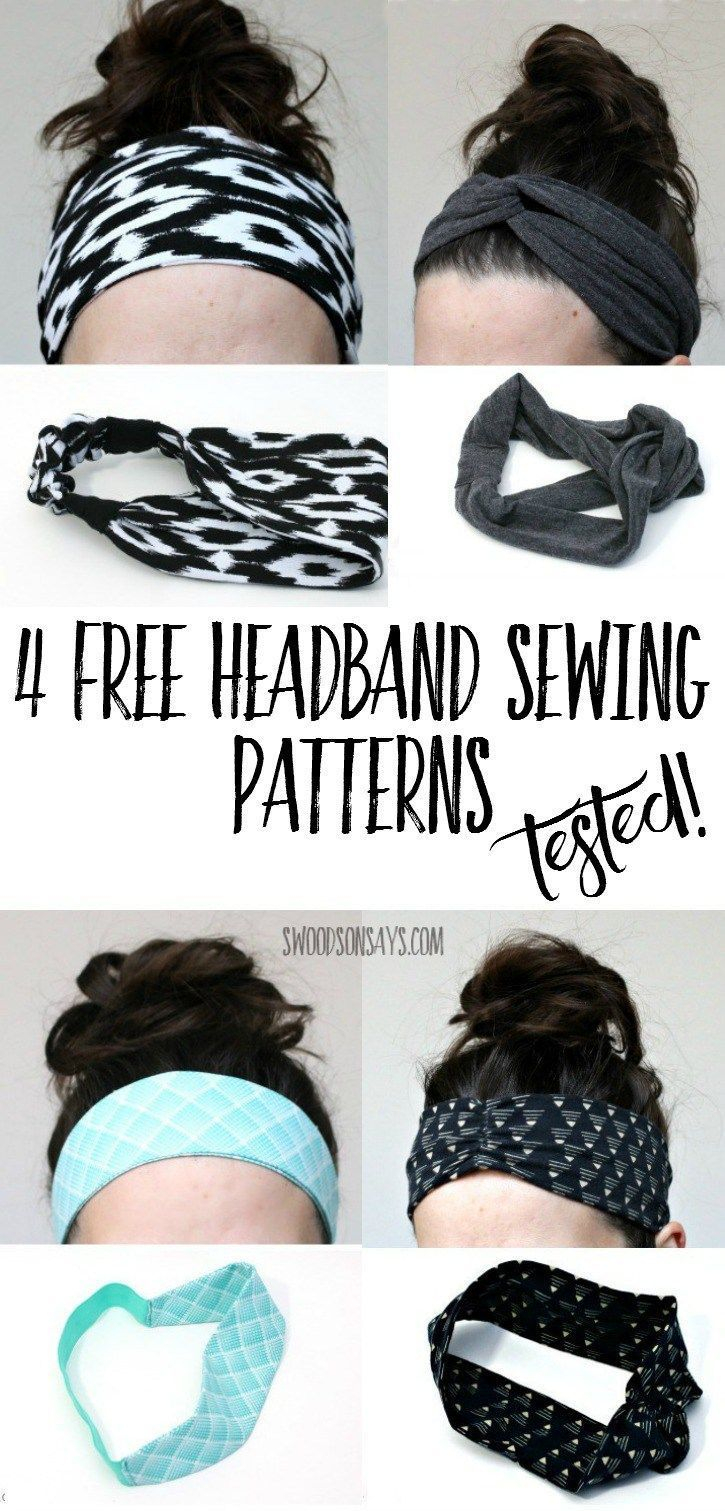Headband Sewing Pattern 4 Free Headband Tutorials Tested A Modern Thread Pinterest
