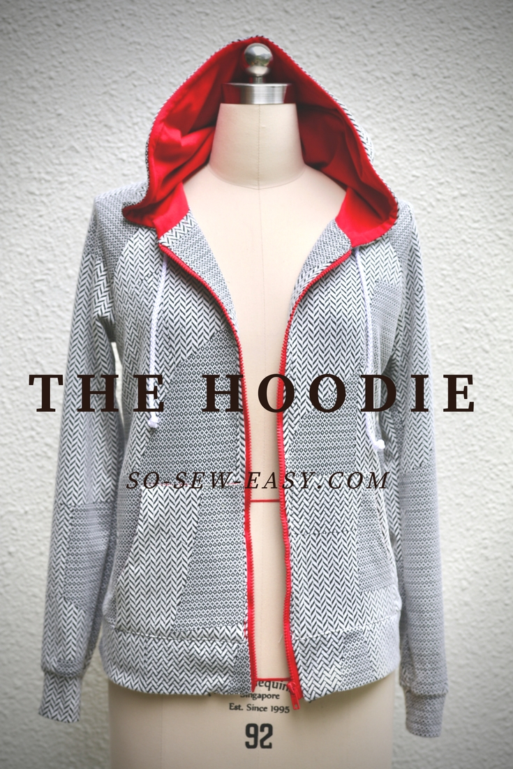 Hoodie Sewing Pattern The Hoodie Pattern And Tutorial So Sew Easy