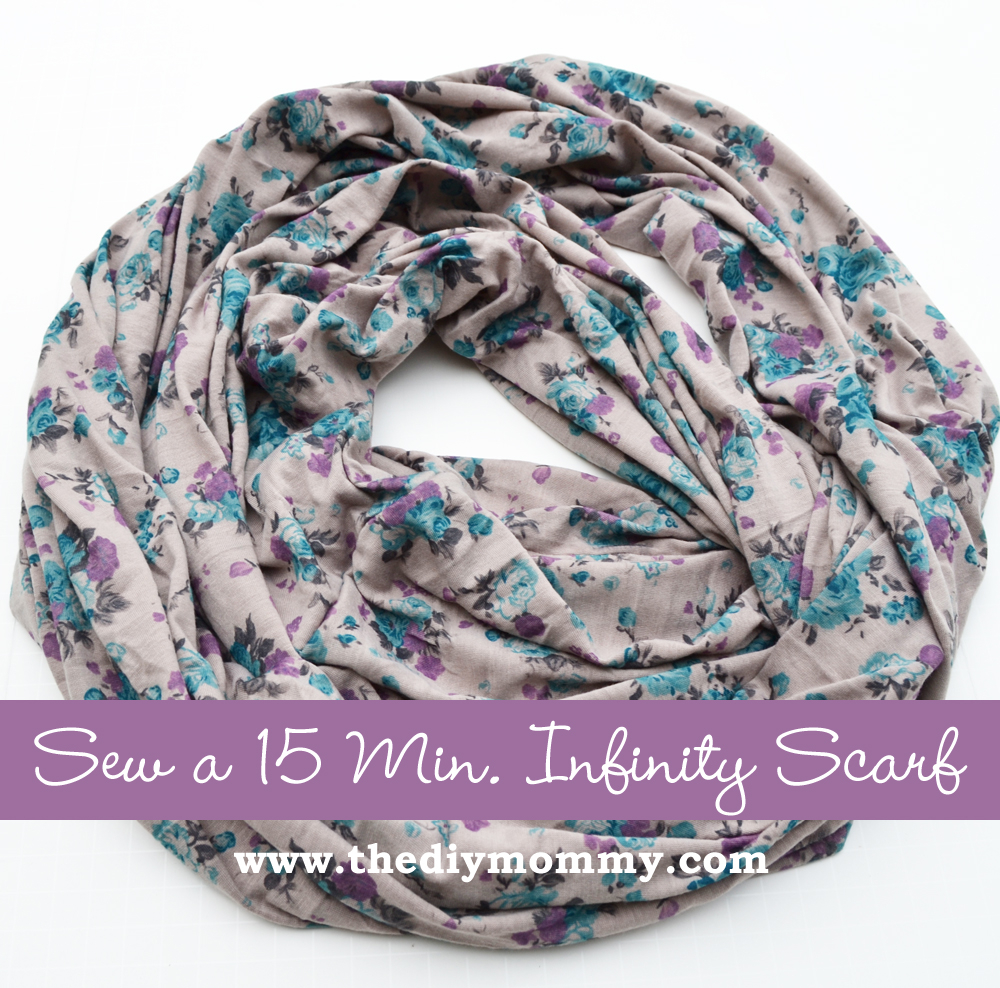 Infinity Scarf Sewing Pattern Sew A 15 Minute Infinity Scarf The Diy Mommy