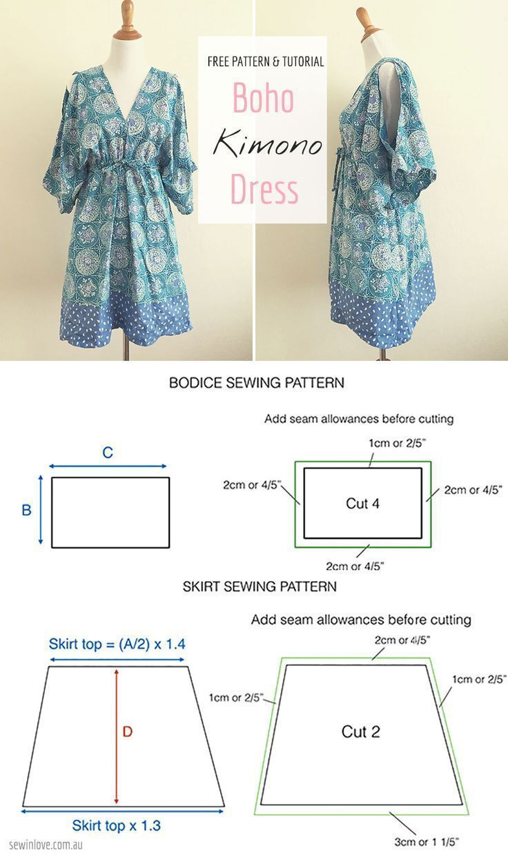 Kimono Sewing Pattern Easy Free Sewing Pattern Make This Boho Kimono ...