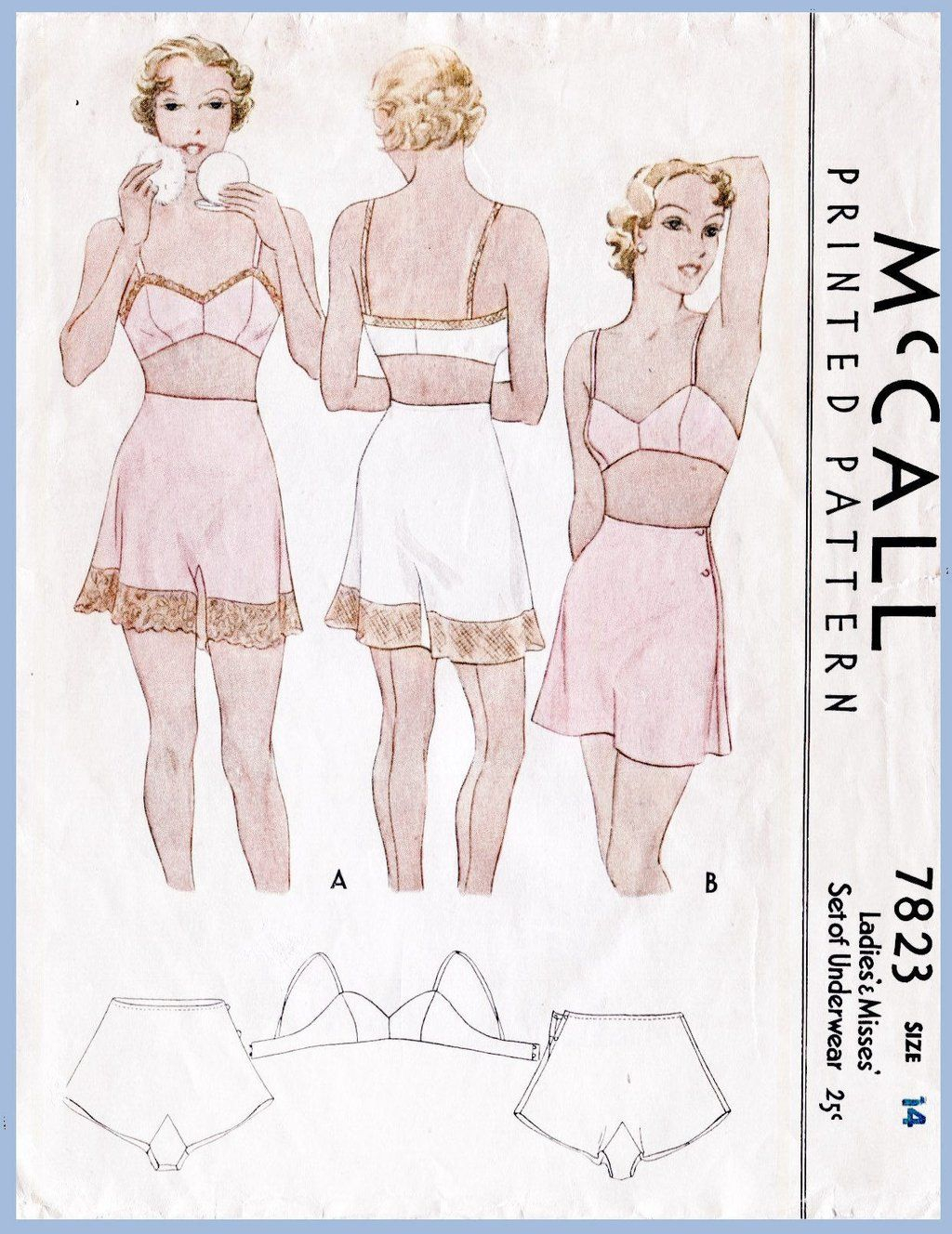Lingerie Sewing Patterns M 7823 Bust 32 In 2018 Fashion Pinterest Vintage Sewing