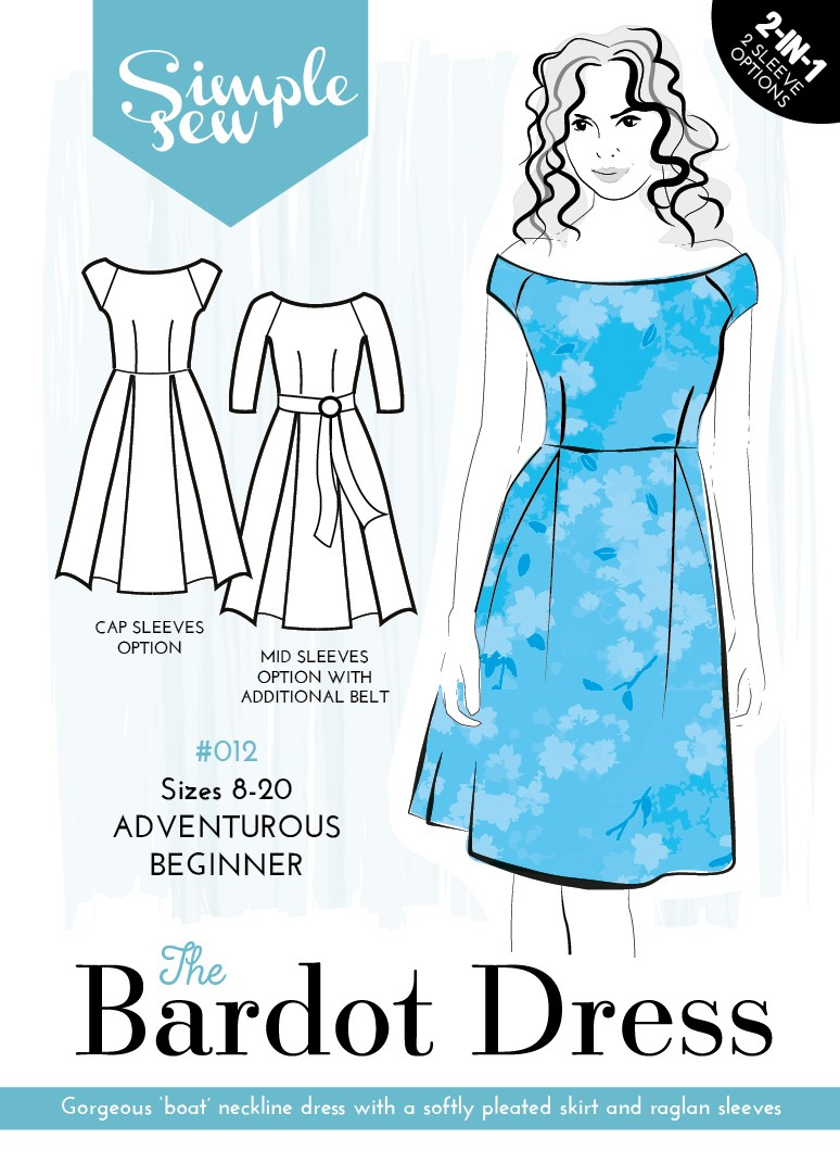 Pattern Design Sewing Dresses The Bardot Dress The Foldline ...