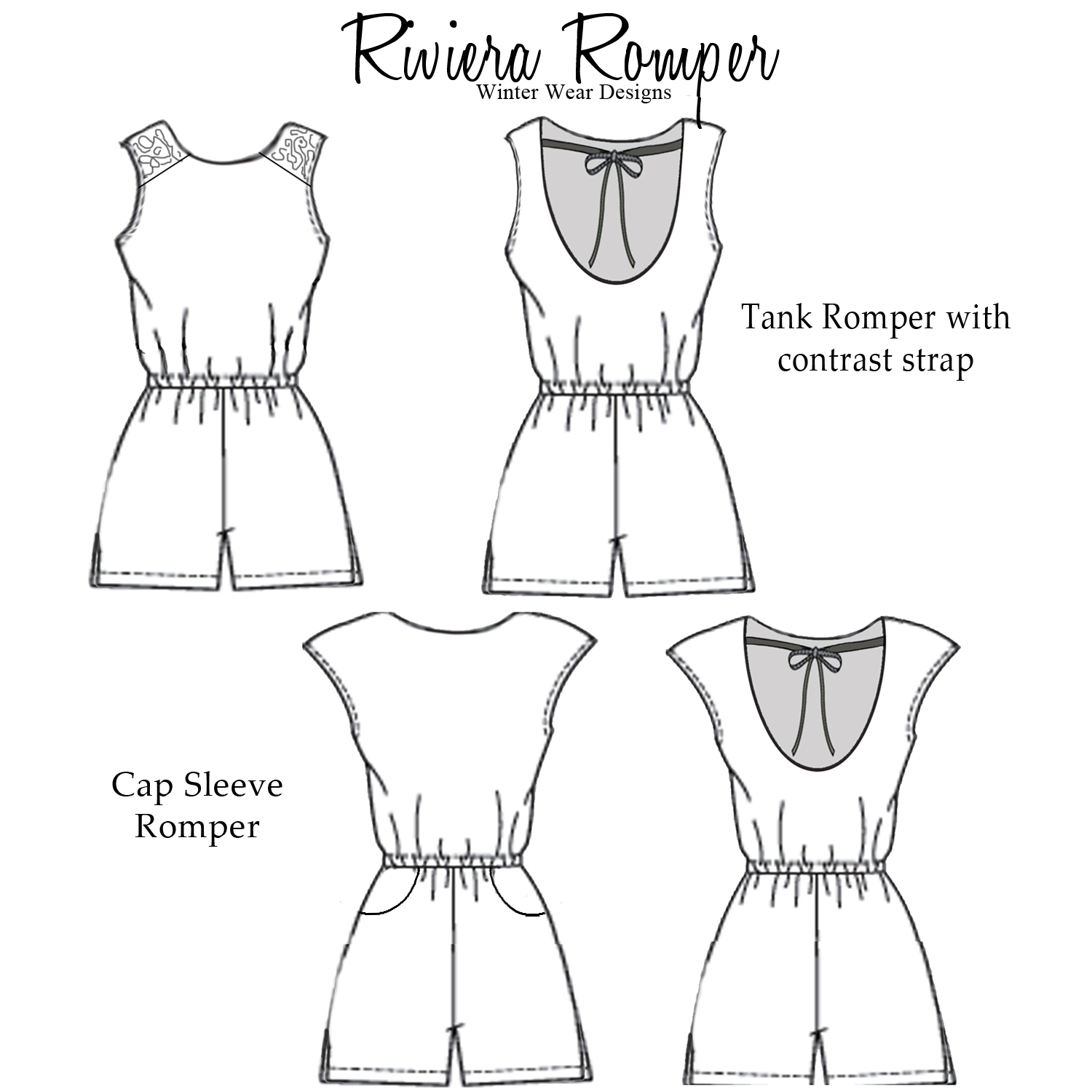 Playsuit Pattern Sewing Sewing Mama Raeanna Rompers For Women