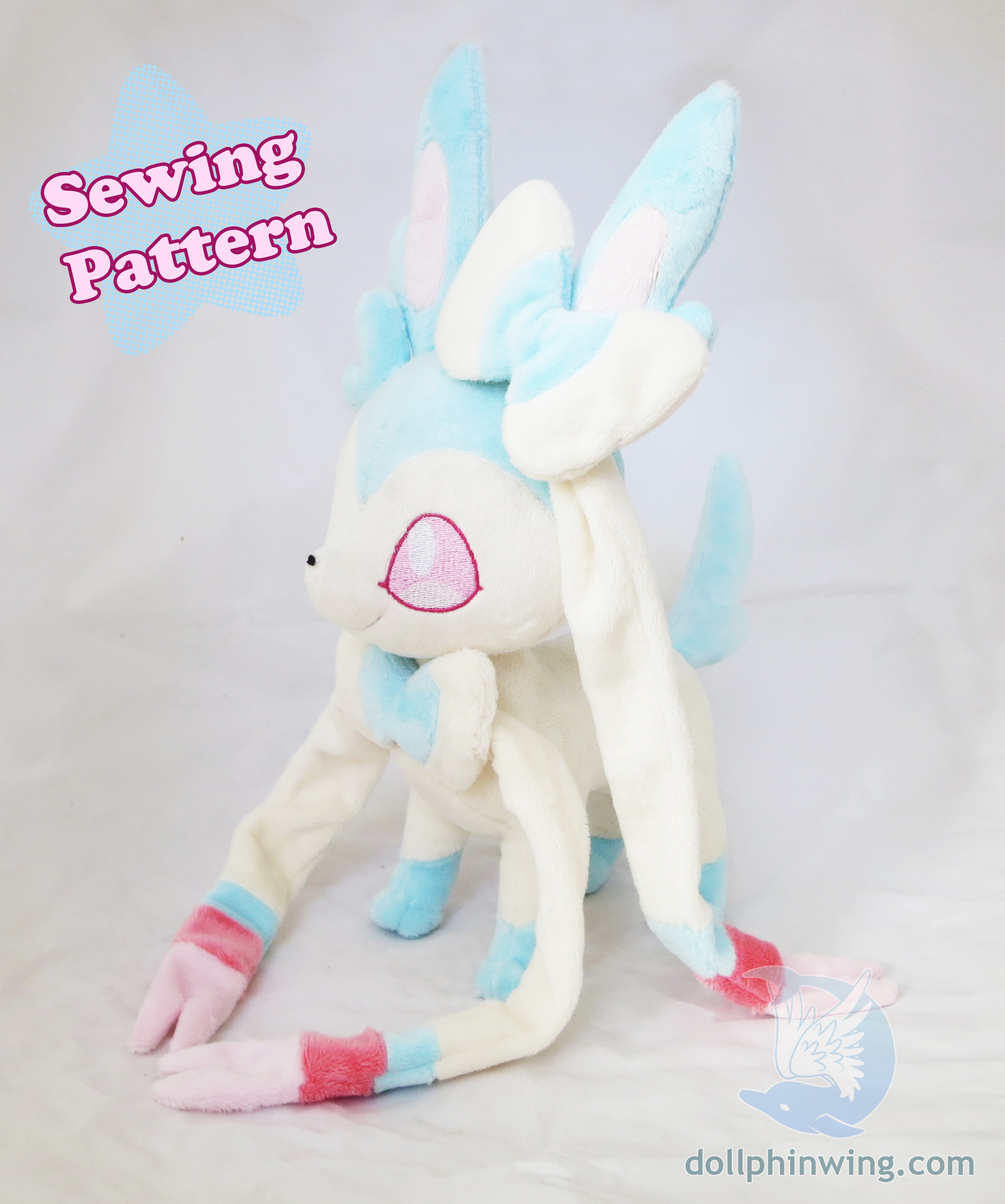 Pokemon Sewing Patterns Pokemon Sylveon Plushie Sewing Pattern