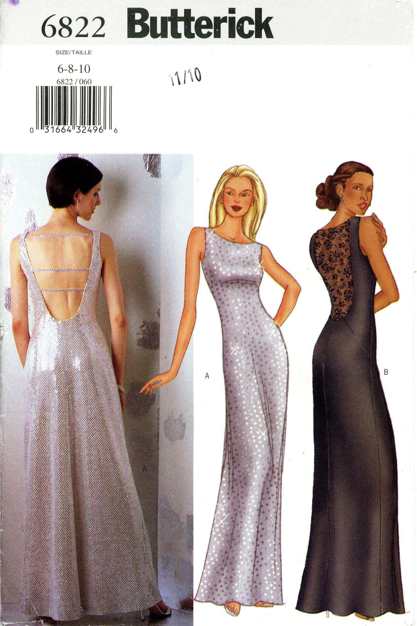 Prom Dress Sewing Patterns Butterick Prom Evening Dress Pattern Patterns 1970s Pinterest