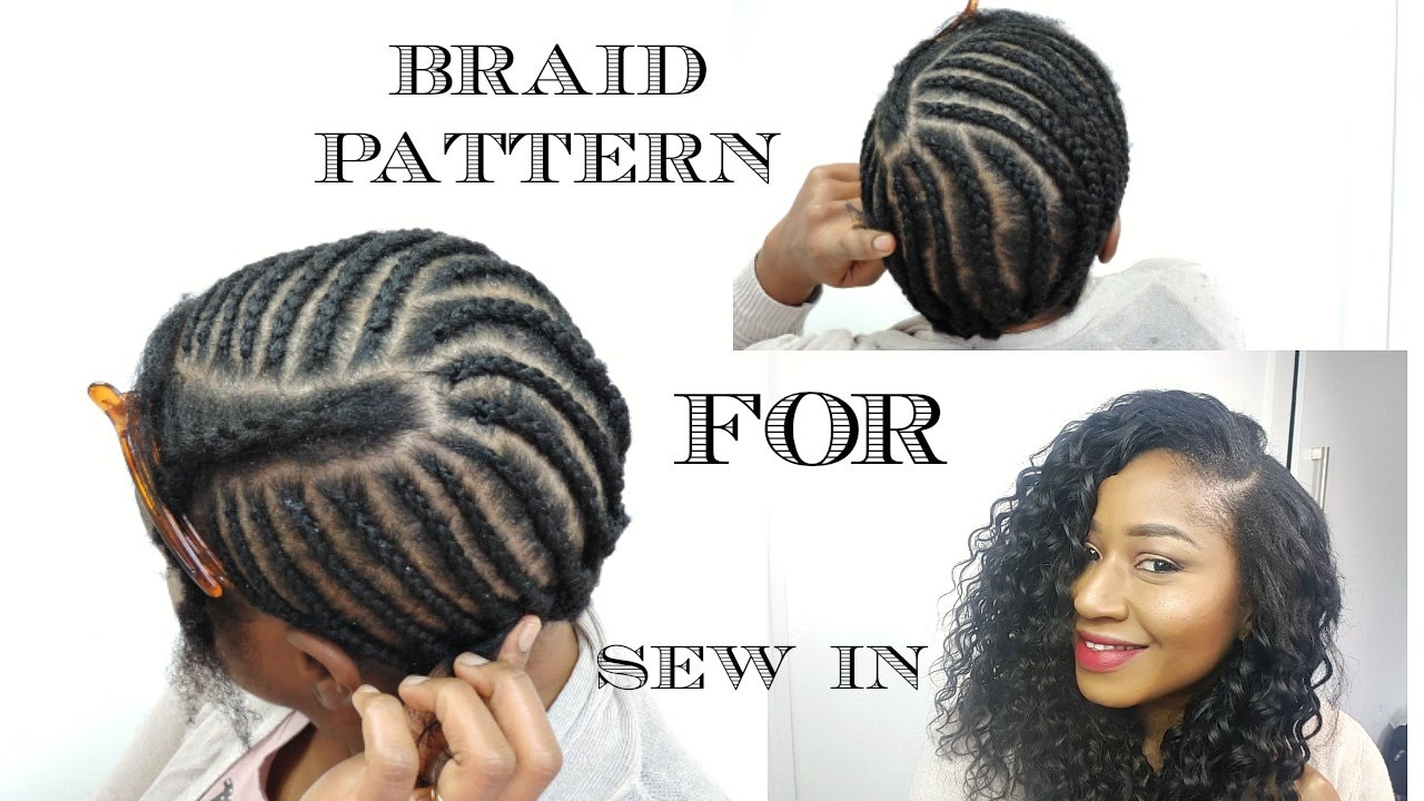 Sew In Braiding Patterns Braid Pattern For Sew In Weave Diy Youtube