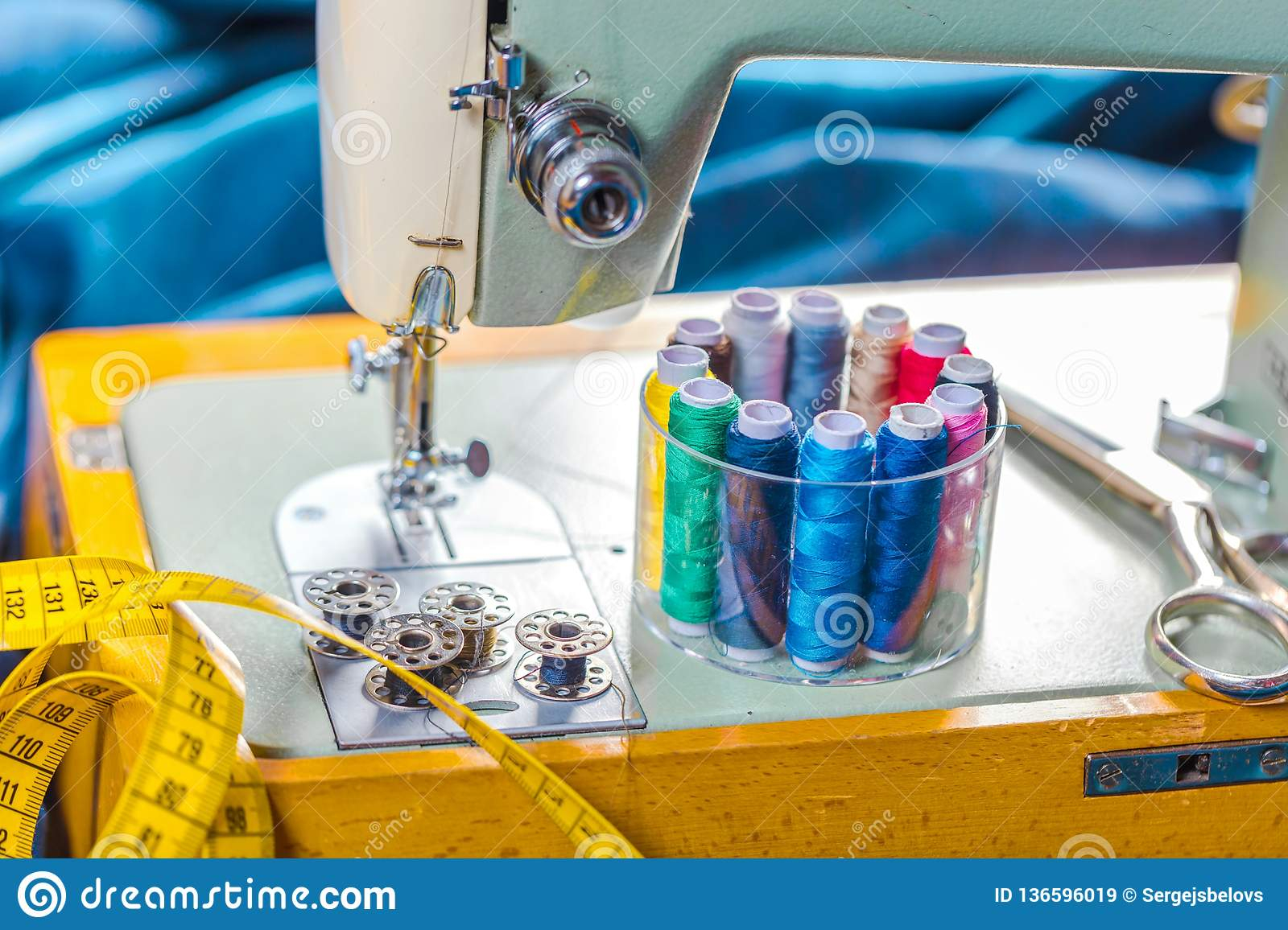 Sewing Fabric Types Fabric Of Various Types And Objects For Sewing