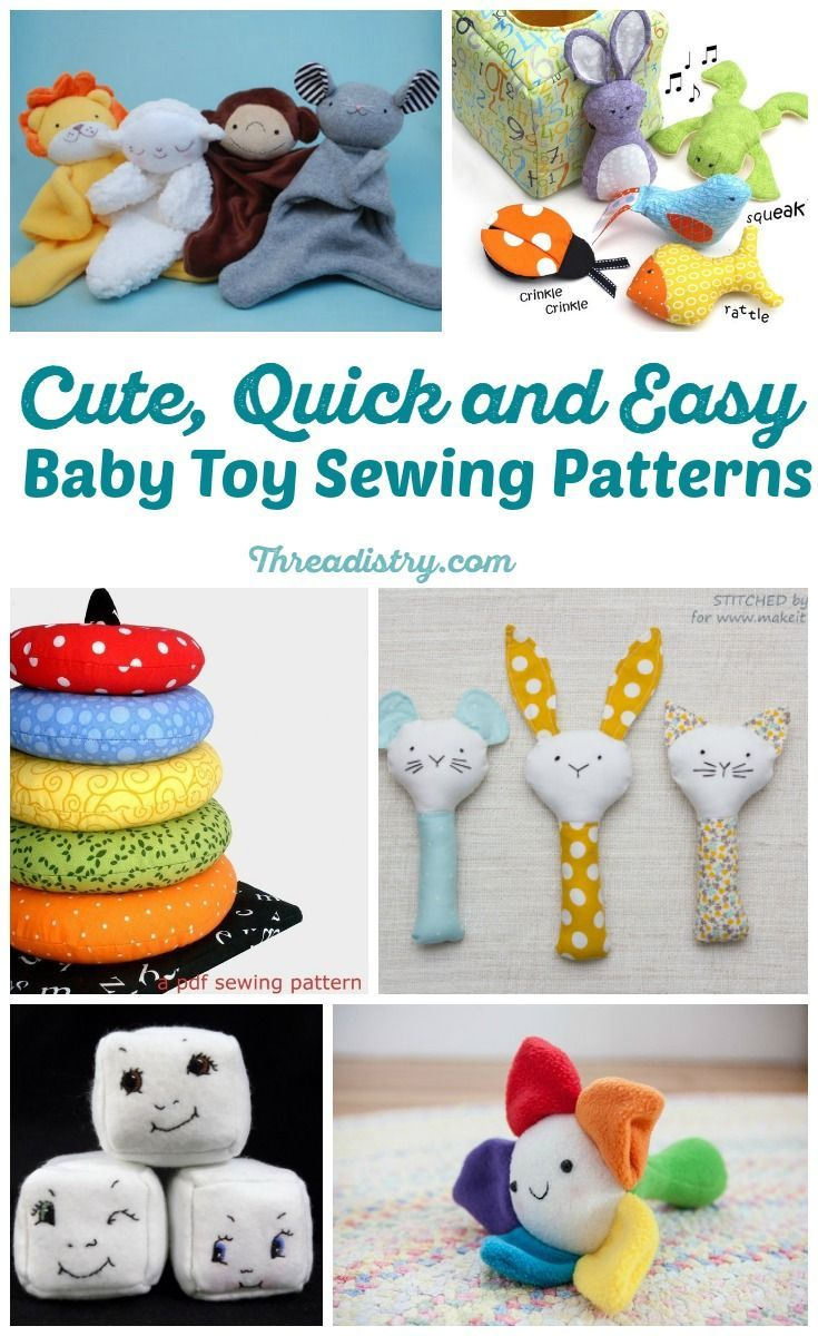 Sewing Patterns For Baby Toys Cute And Quick Easy Ba Toy Sewing Patterns Sewing Pinterest