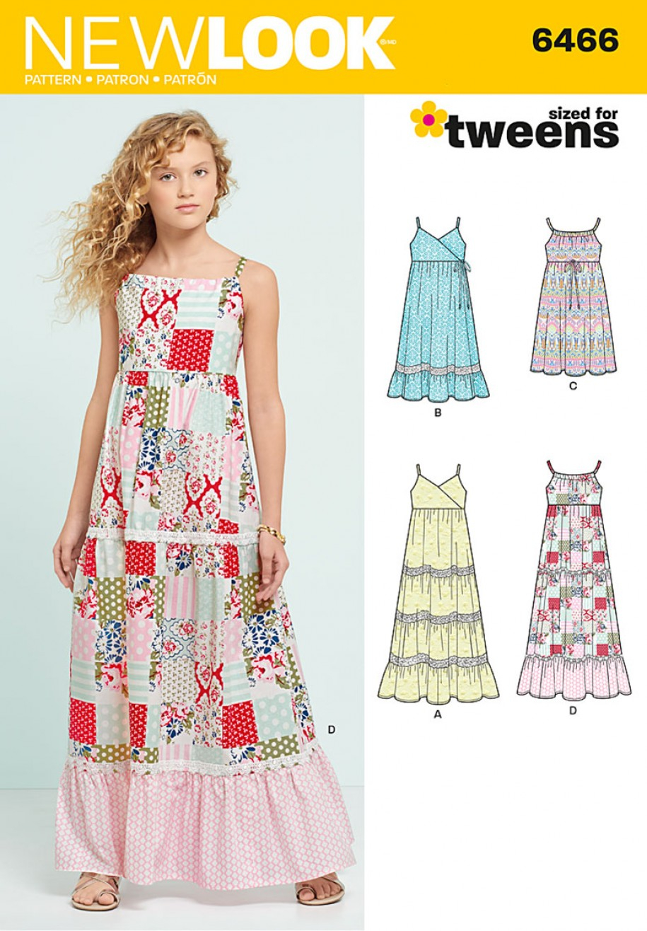 Sewing Patterns For Dresses Simplicity 1382 Girlsgirls Plus Dress With