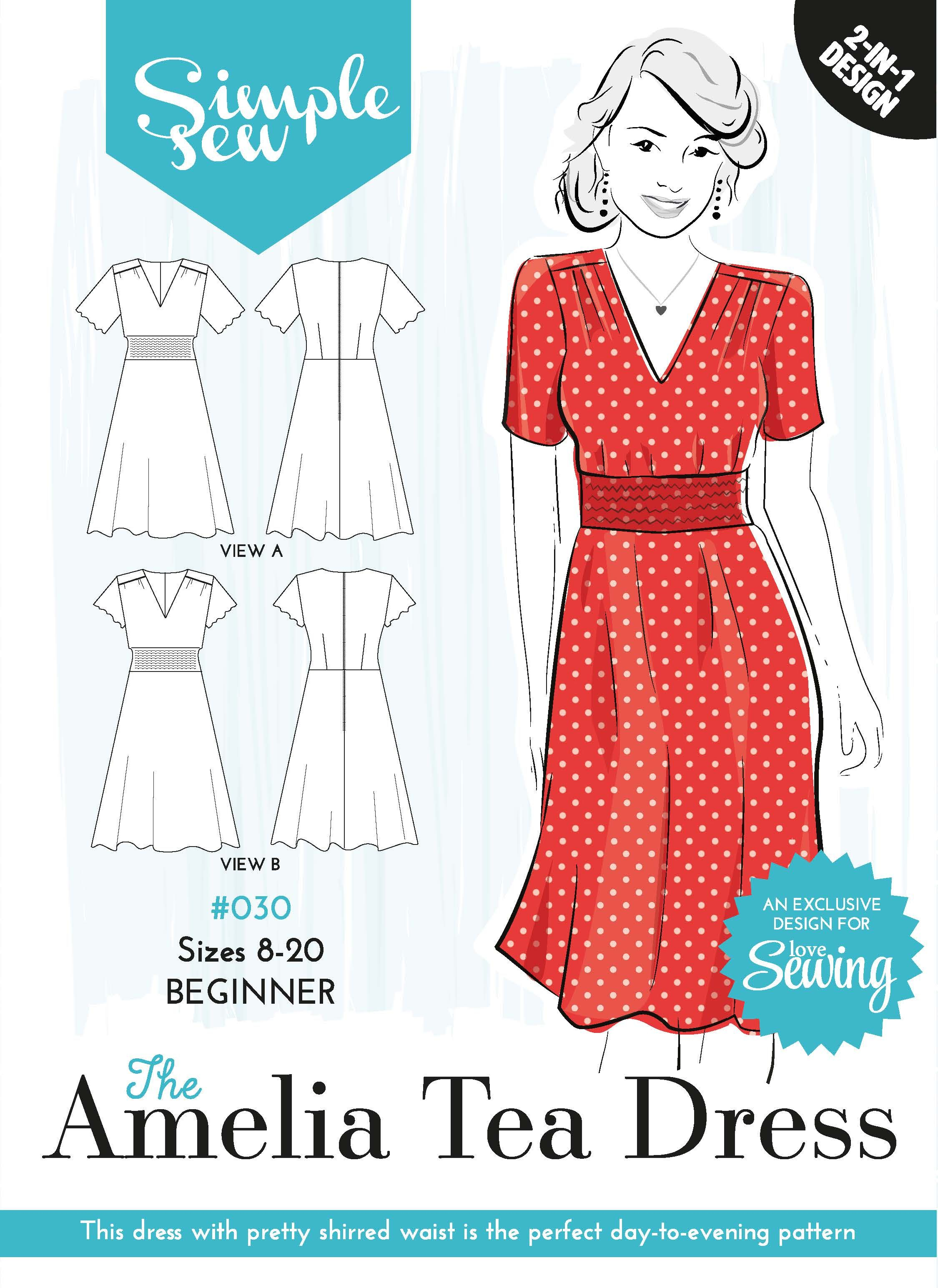 Sewing Patterns Free Free Pattern 30 Amelia Tea Dress Envelope Ol Sewing For Woman