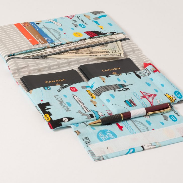 Sewing Wallet Pattern Free Family Passport Holder Pdf Sewing Pattern