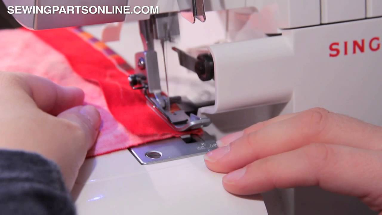 Sewing With A Serger How To Create A Flatlock Stitch Serger Overlock Machine Youtube