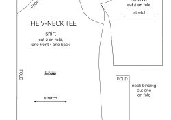 Shirt Sewing Pattern How To Make A V Neck T Shirt Sewing Pattern And Tutorial Its