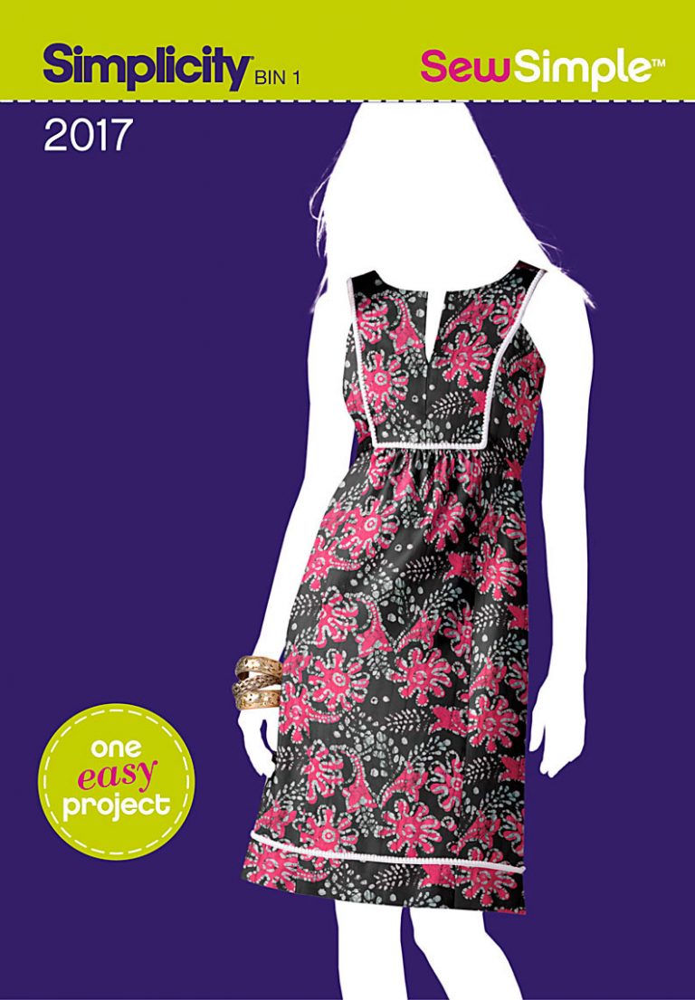 Simple Sewing Patterns Simplicity 2017 Sew Simple Misses Dress