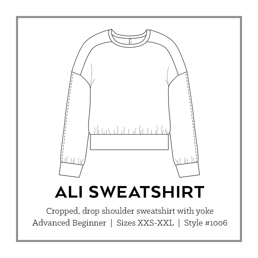 Sweatshirt Sewing Pattern Ali Sweatshirt Pdf Pattern Sew Diy