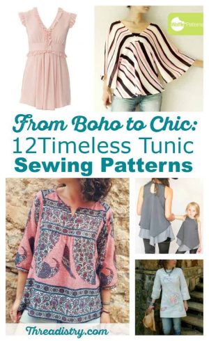 Tunic Sewing Pattern From Boho To Chic 12 Timeless Tunic Sewing ...