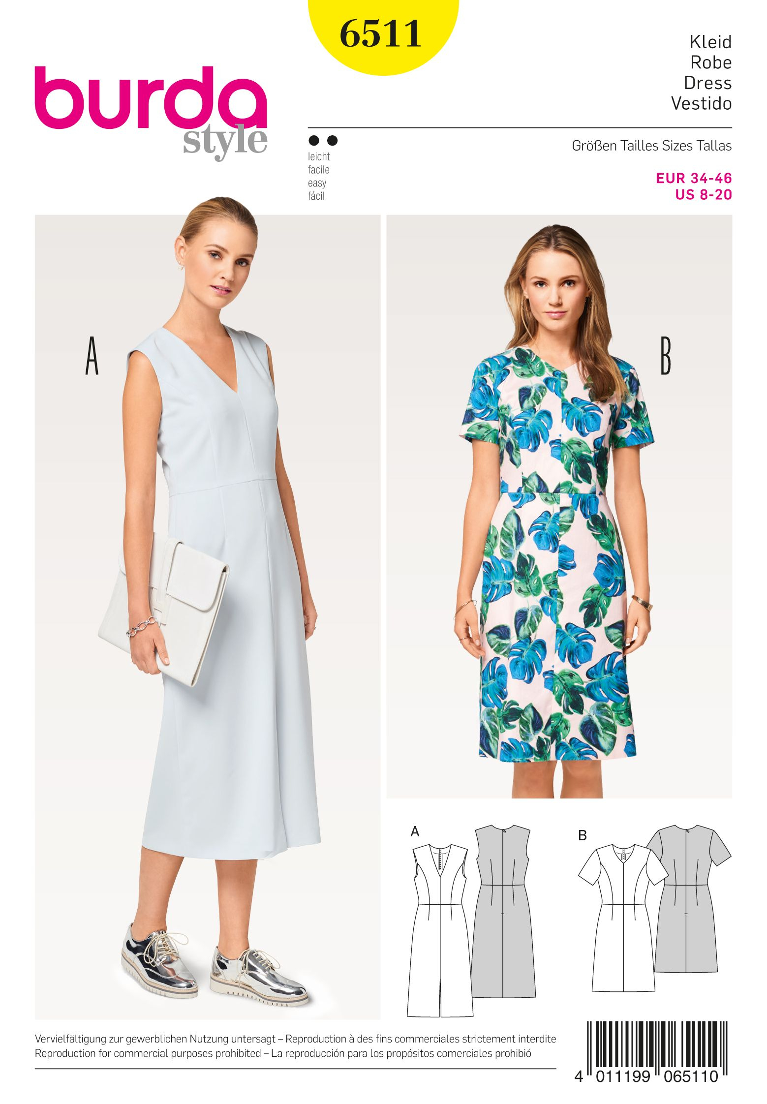 V Neck Dress Sewing Pattern Burda 6511 Misses V Neck Dress Pinterest Dress Sewing Patterns